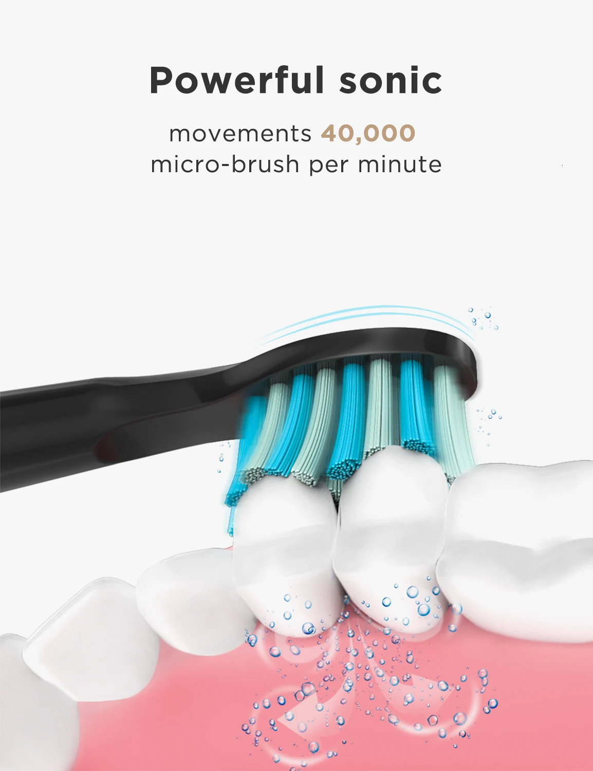 Fairywill Sonic Electric Toothbrush FW-D7 set USB Charge Toothbrushes case for Adult with tooth brush Heads 5 Mode Smart Time 240627