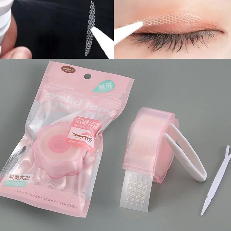 Invisible Double Eyelid Tapes Self-Adhesive Gauze Cosmetic Make Up SlimWide Waterproof Fiber Stickers for Eyelid Sets Wholesale 240626