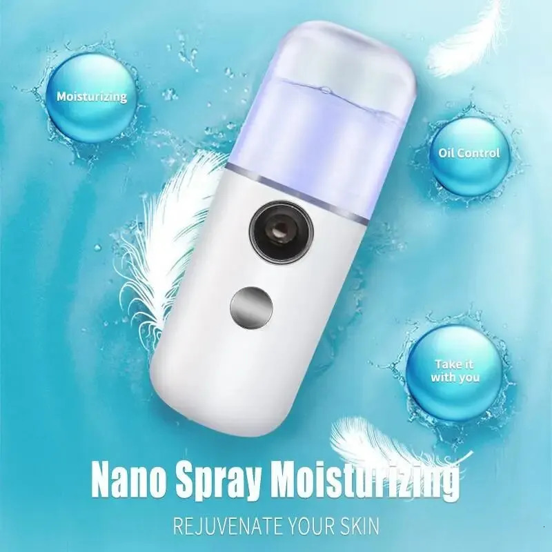 Mist Sprayer Mini Portable Rechargeable Handy Face Humidifier Sprayer Skin Care Machine For Face Hydrating 240626
