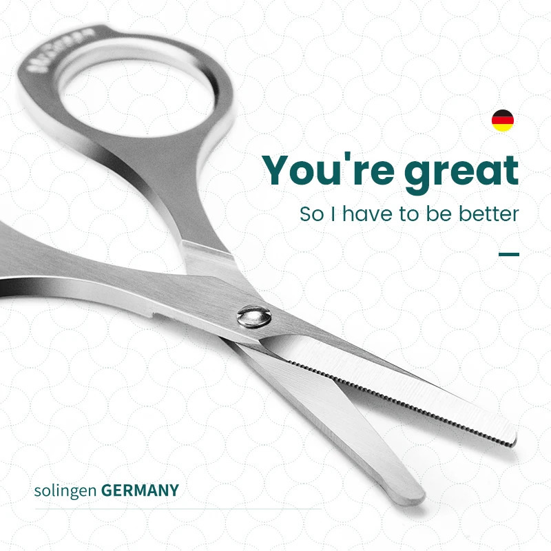 MR.GREEN Nose Hair Scissor Makeup Scissors Grade Stainless Steel Face fine Hair Removal Tools With Rounded tips 240626