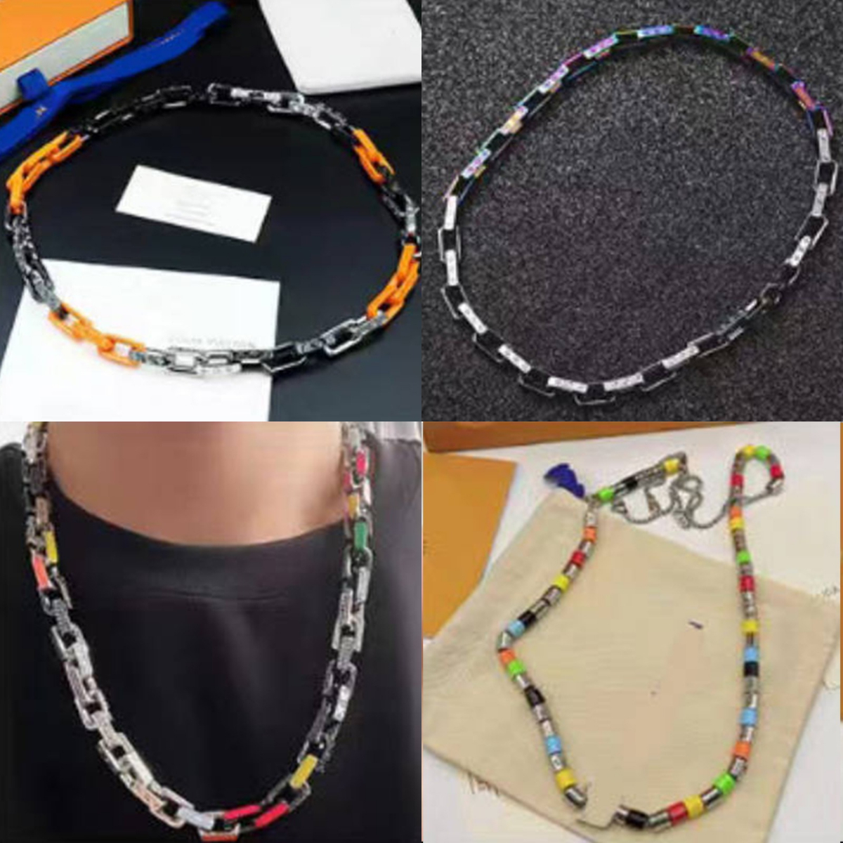 Luxury Designer Mens Necklace Father Couple Gifts Necklace High Quality Jewelry Thick Chain Style Pendant Necklace Birthday Wedding Party Jewelry Necklace L07