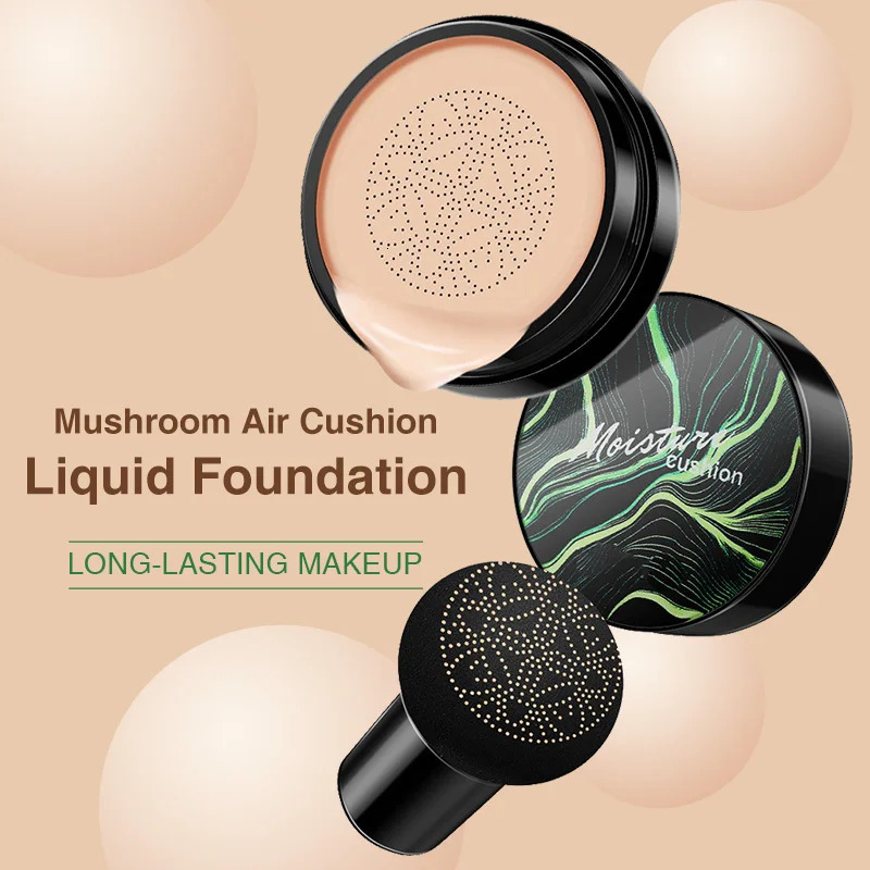 Mushroom Head Air Cushion BB Cream Moisturizing Concealer Lasting Nude CC Liquid Foundation Even Skin Tone Makeup Base Primer 240704