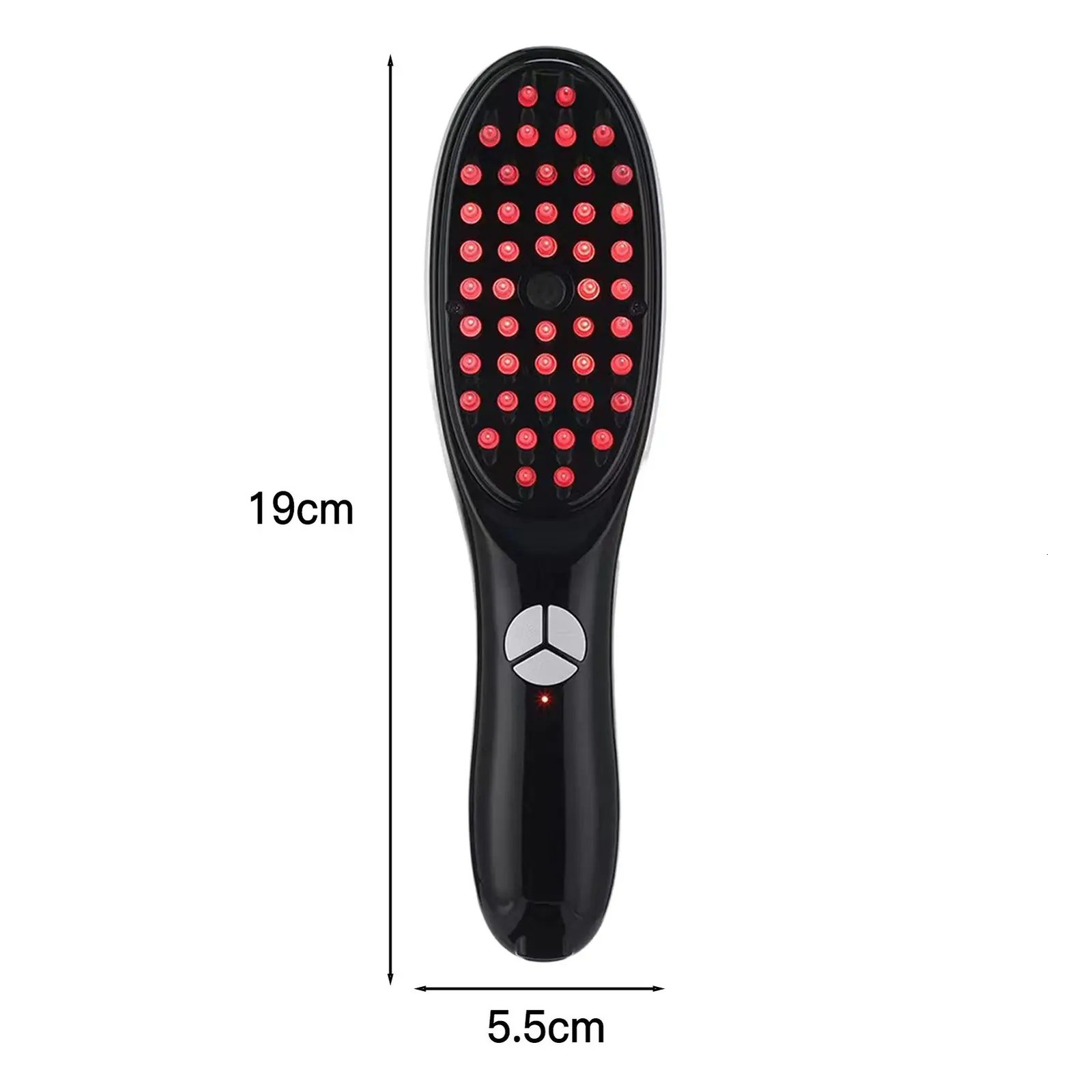Electric Massage Comb Blue Red Light Vibration Head Massager Comb Oil Nano Sprayer Nourish Scalp Brush 240626