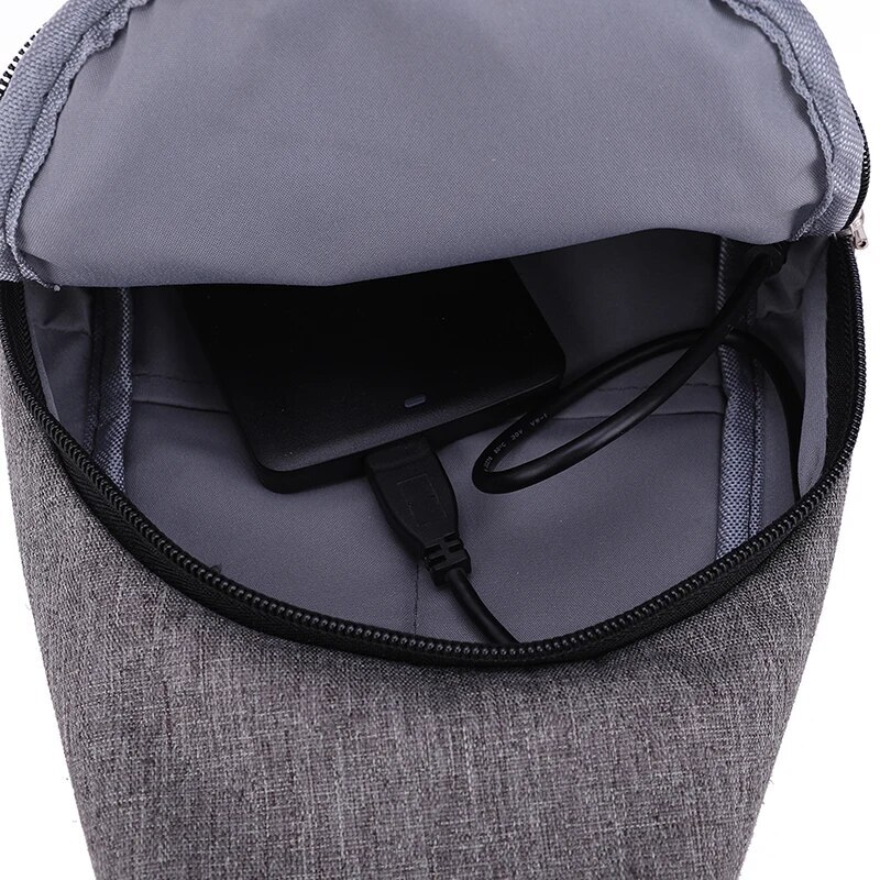 A New Boy Usb Crossbody Shoulder Waterproof Fashion Leisure Small Chest Men's Bag Large Capacity H6.27#21.9 ddmy 3403