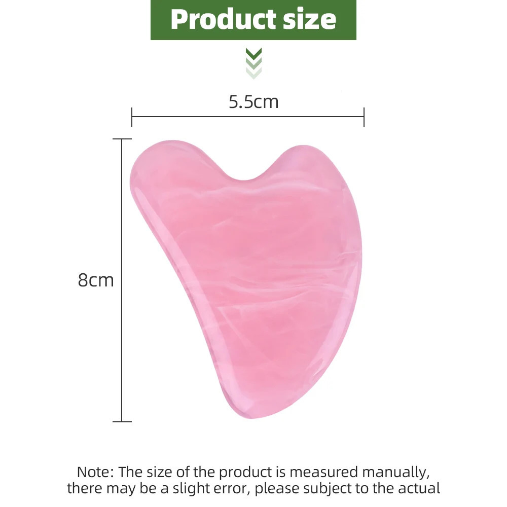 Resin Guasha Scraper Massager Gouache Scraper Face Massage Acupuncture Gua Sha Board Acupoint Eye Care SPA 240626