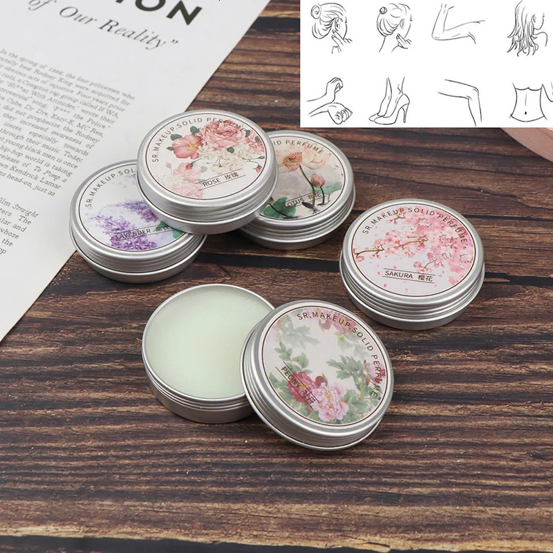 Women Solid Perfume Portable Balm Long-Skin Fragrance Fresh And Elegant Women Solid Perfume Body Aroma Gift 240626