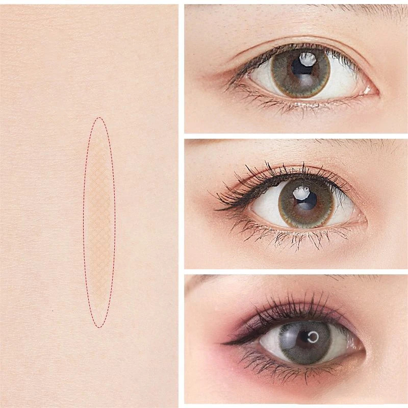 600PcsBox Big Eyelid Tape Sticker Double Fold Self Adhesive Eyelid Tape Stickers SL Makeup Clear Beige Invisible Tool o240626