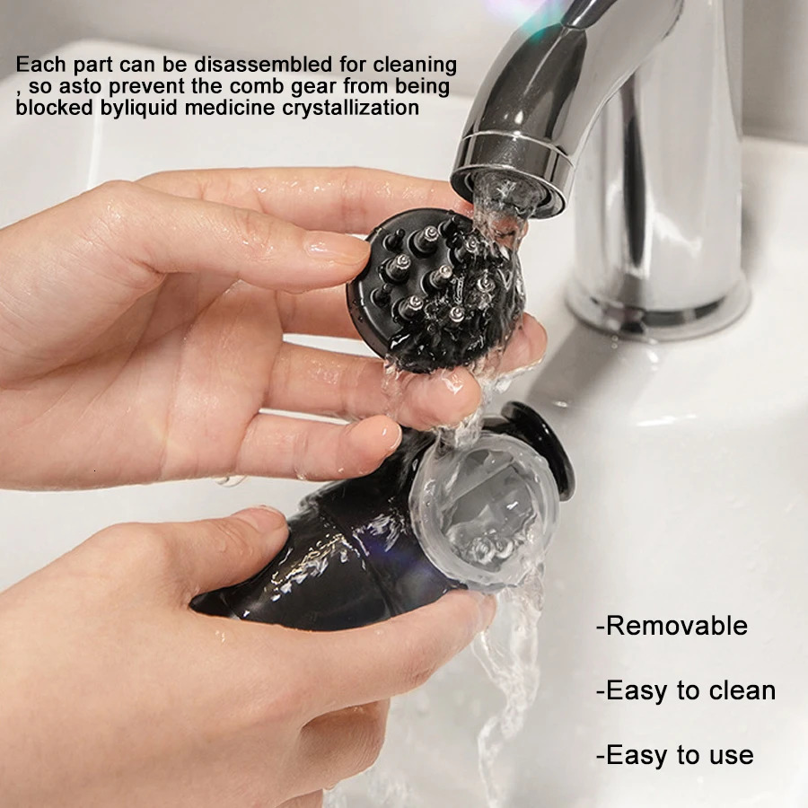 Scalp Applicator Liquid Comb For Hair Scalp Treatment Serum Oil Essential Oil Liquid Guiding Comb Apply Hair Care 240626