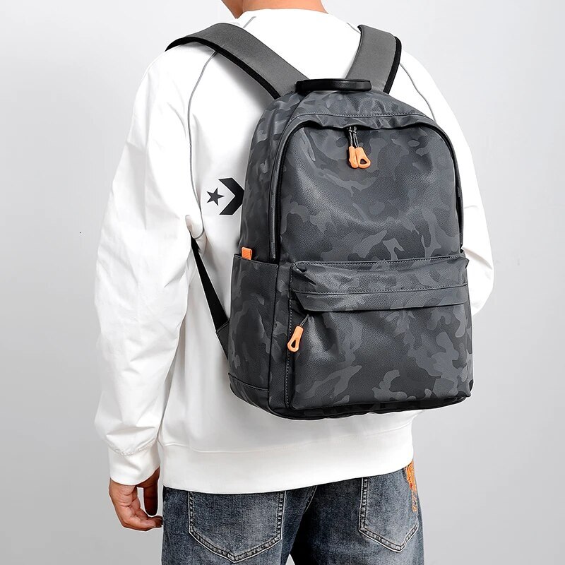 A 14-inch Camouflage Outdoor Leisure Children's And Men's Lightweight Backpack Waterproof Large-capacity Computer Shoulder Bag H66.27#30 ddm