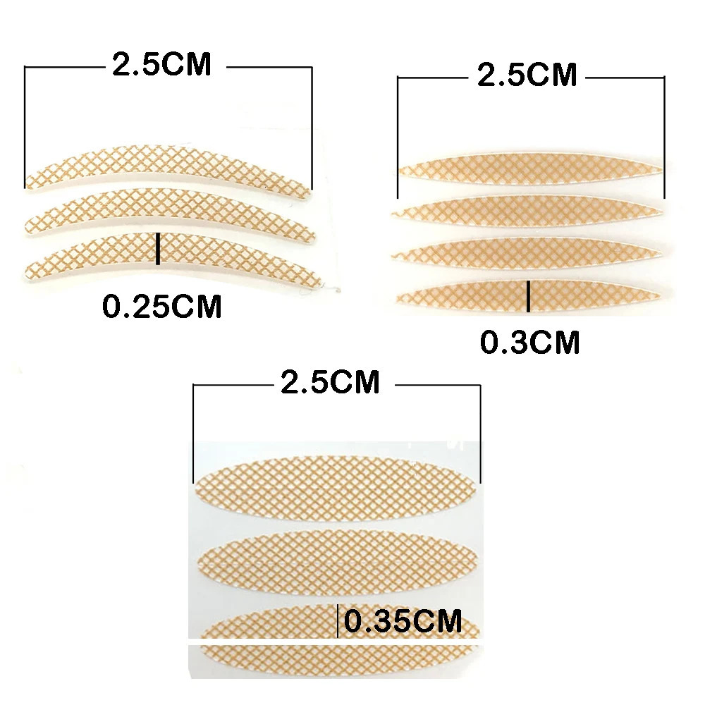 20PairsSheet Invisible Eyelid Sticker Lace Eye Lift Strips Double Eyelid Tape Adhesive Stickers Eye Tape Tools 240626