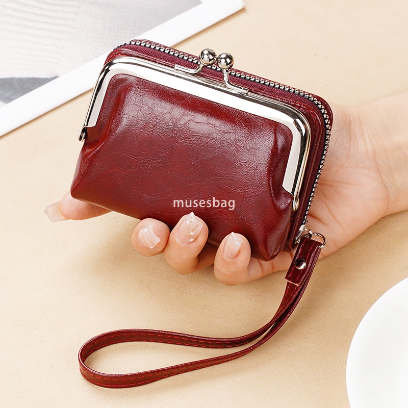 Designer Women's Fashion Classic New Change Card Bag Cross border Source Buckle Zero Wallet 4-inch Zipper Clip Bag Practical Multi functional Han