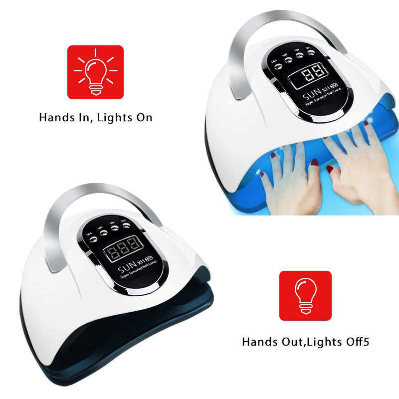 UV LED Nail Lamp Nail Dryer 57 LEDs Lamp Quick Drying Nail Gel Polish Manicure Pedicure Professional Nail Salon Lamp Dryer 240626