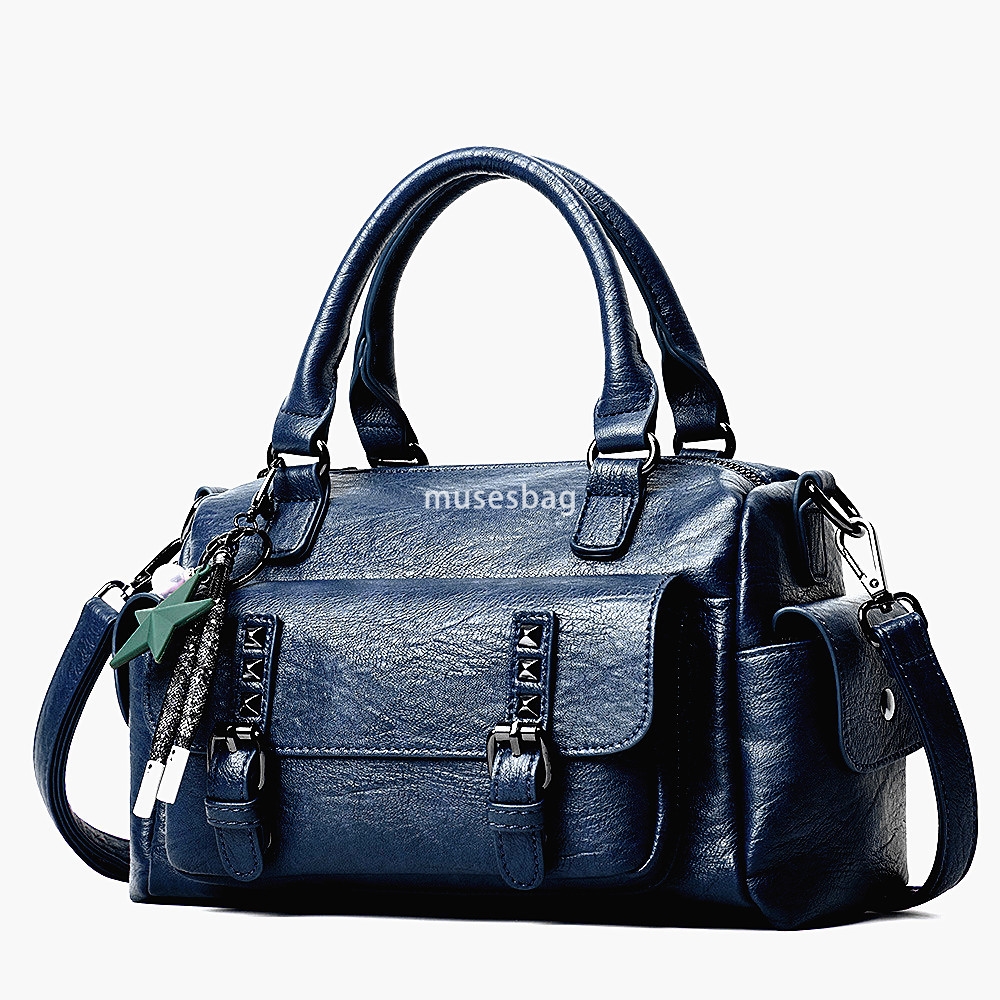New European and American retro simple and elegant women's handbag mother's bag women's fashion large capacity crossbody bag shoulder b