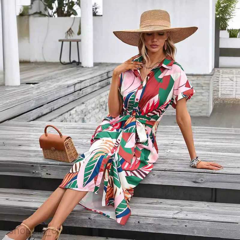 Basic Casual Dresses Women Dress Women's Dress Summer Tailored Single breasted Women's Wear