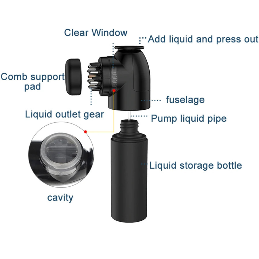 Scalp Applicator Liquid Comb For Hair Scalp Treatment Serum Oil Essential Oil Liquid Guiding Comb Apply Hair Care 240626