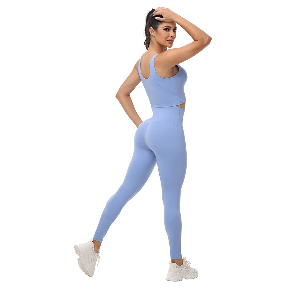 Two Pieces Yoga Clothes Women Tracksuit Athletic Wear Pilates Fitness Suit Gym Workout Push Up Clothes Sports Bra Leggings Suit