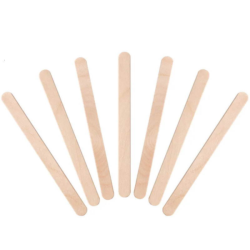 100pc Wooden Waxing Stick Hair Disposable Spatula Bean Body Beauty Tool Face Eyebrows Applicator Depilation Wooden Stick 240626