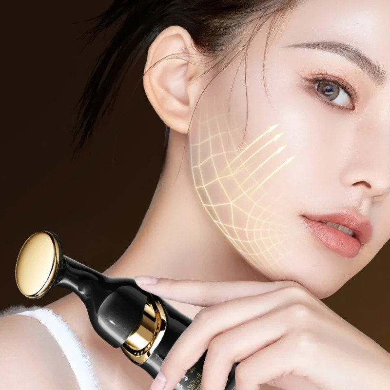 3 In 1 Face Massager Neck Eye Massage Introducer Microcurrent Skin Rejuvenation Anti Aging Beauty Device Drop 240626
