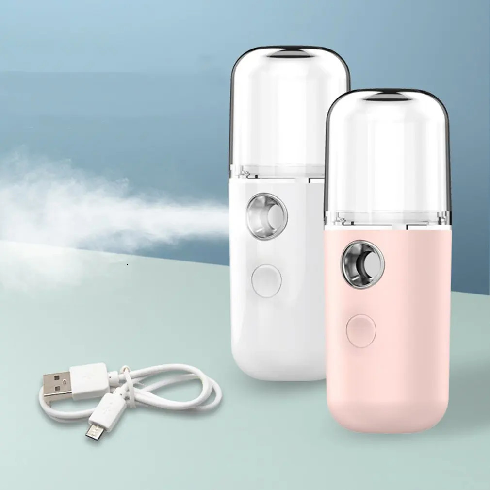 Mini Nano Mist Sprayer Humidifier Water Hydration Instrument Mini Rechargeable Steamer Beauty Humidifier 240626