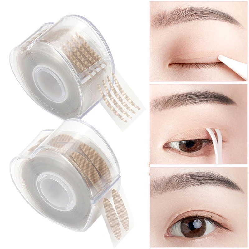 600PcsBox Big Eyelid Tape Sticker Double Fold Self Adhesive Eyelid Tape Stickers SL Makeup Clear Beige Invisible Tool o240626