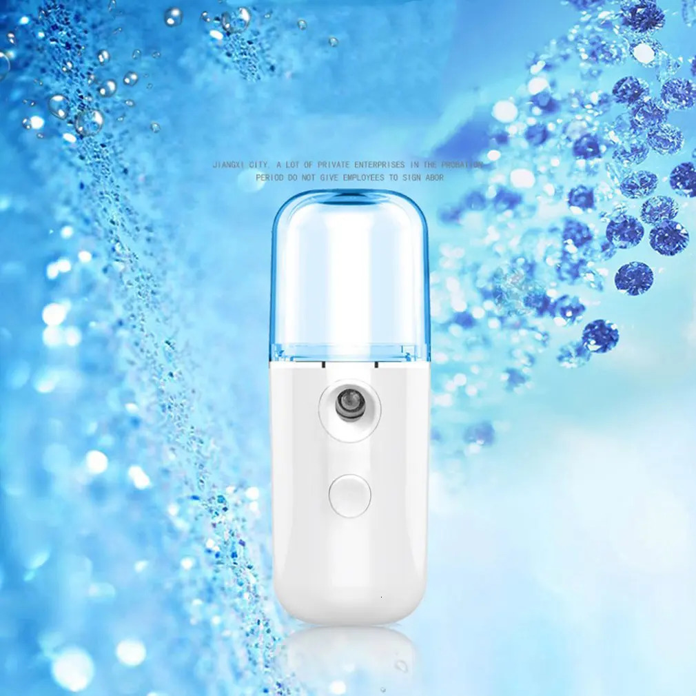 Mini Nano Mist Sprayer Cooler Steamer Humidifier USB Rechargeable Face Nebulizer Beauty Skin Care Tools 240626