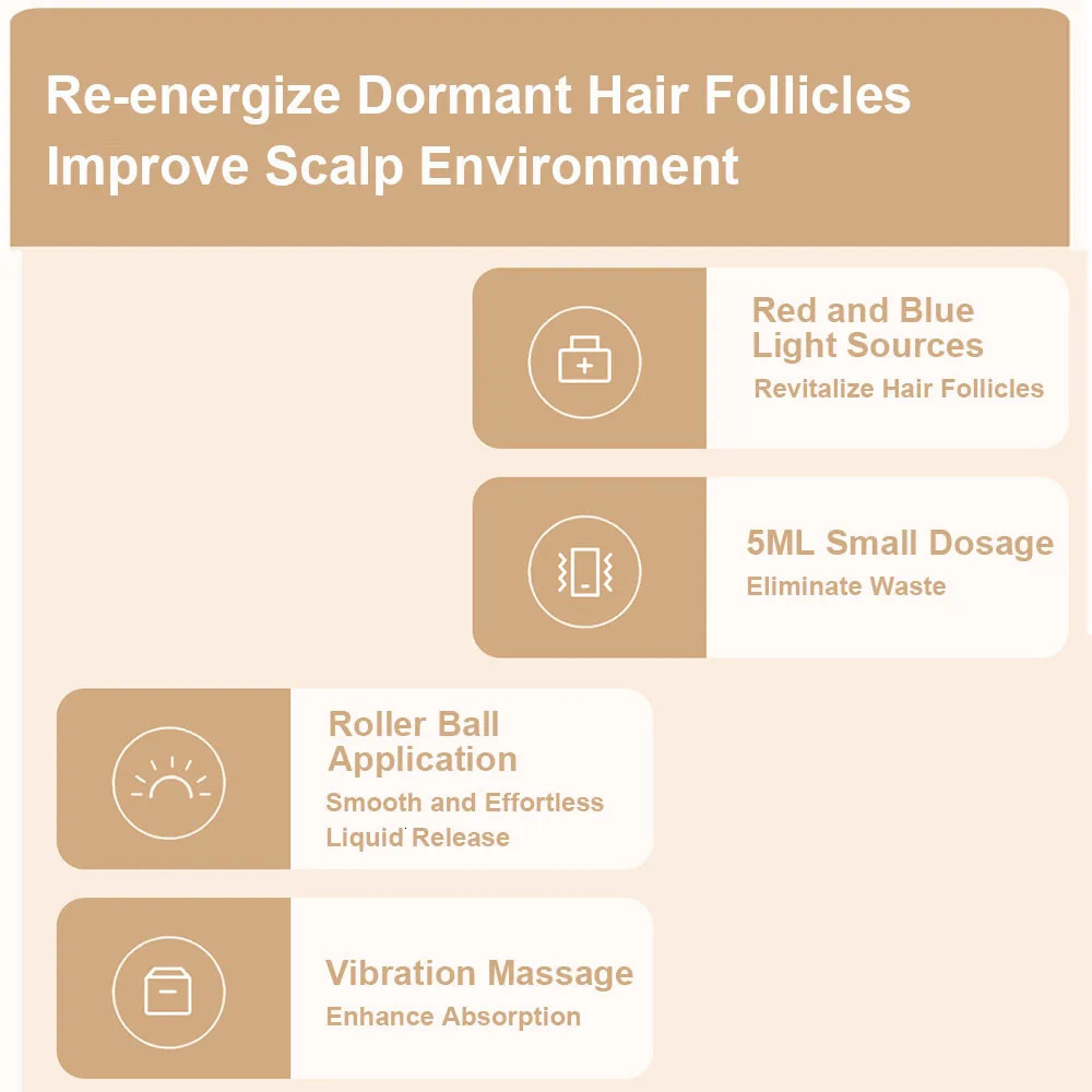 Electric Head Scalp Massager Waterproof Head Scratcher Oil Serum Comb Hair Brush Treatment With Red Light 240626