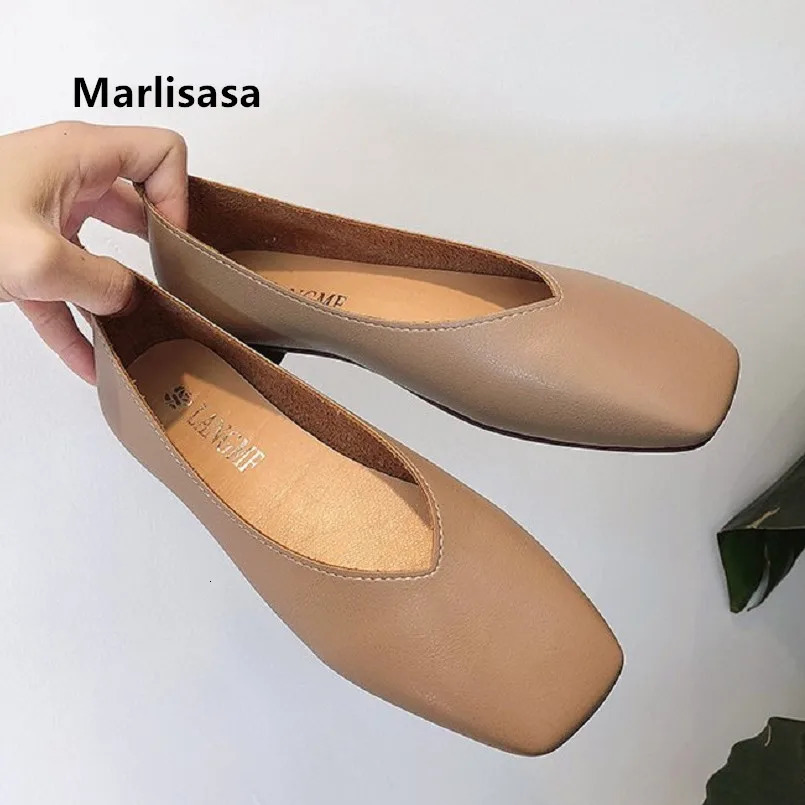 Marlisasa Women Cute Light Weight Spring Slip on Flat Shoes Lady Casual Brown Office Flats Summer Shoes Zapatos De Mujer F5268 240627