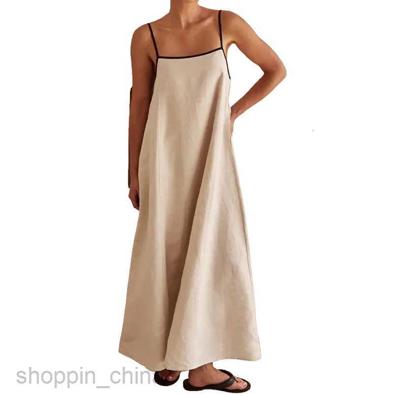 Basic Casual Dresses Women Summer New Sexy Spicy Girl Backless Sleeveless Women's Fashion Simple Loose Suspended Dress