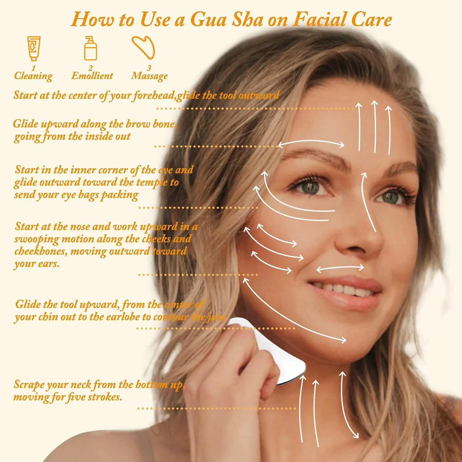 1Pcs Stainless Steel Gua Sha Scraper Massager For Face Neck Body Guasha Massage Tool Skin Care Guasha Board Face Massager 240626