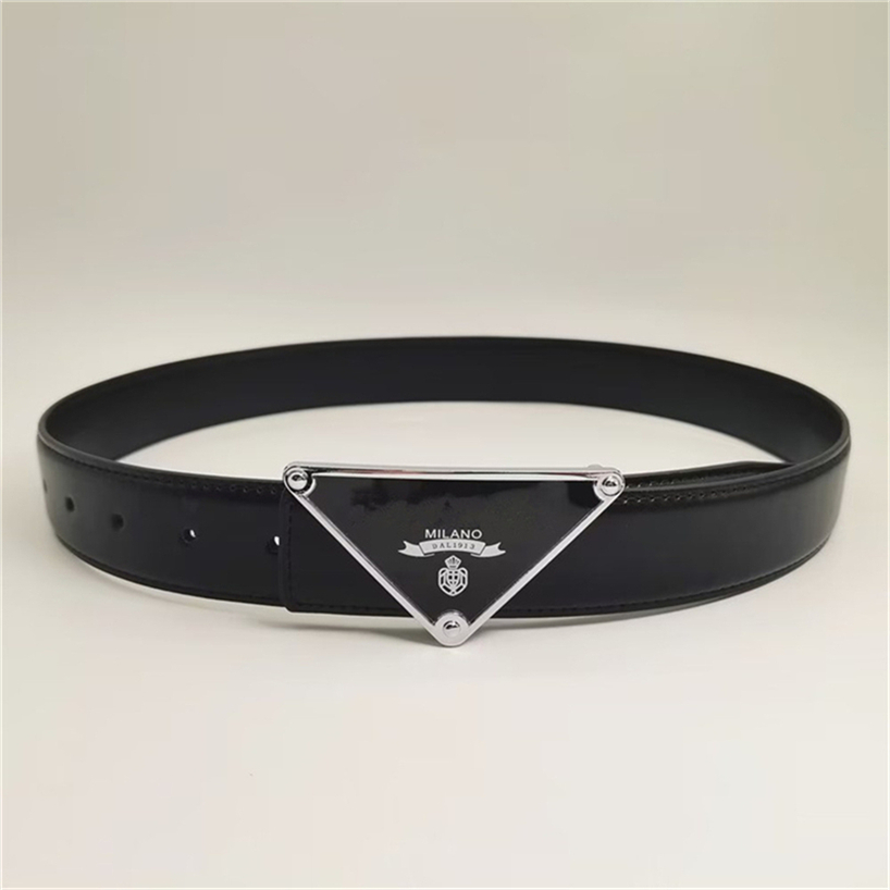 mens belt designer belt women 3.5 cm width belts P triangle buckle new fashion woman classic simple black belt good quality brand luxury belts bb belt cintura uomo