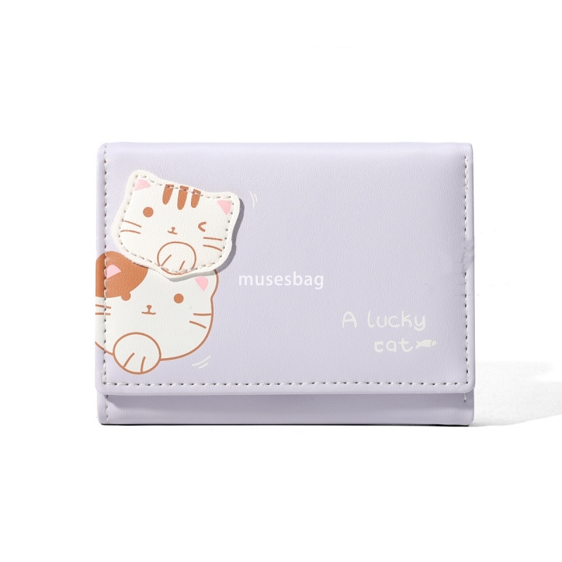 Designer Women's High end Fashionable and Cute Card Bag Fashionable and Minimalist PU Short 30% Discount Classic Lightweight Large Capacity Zero 