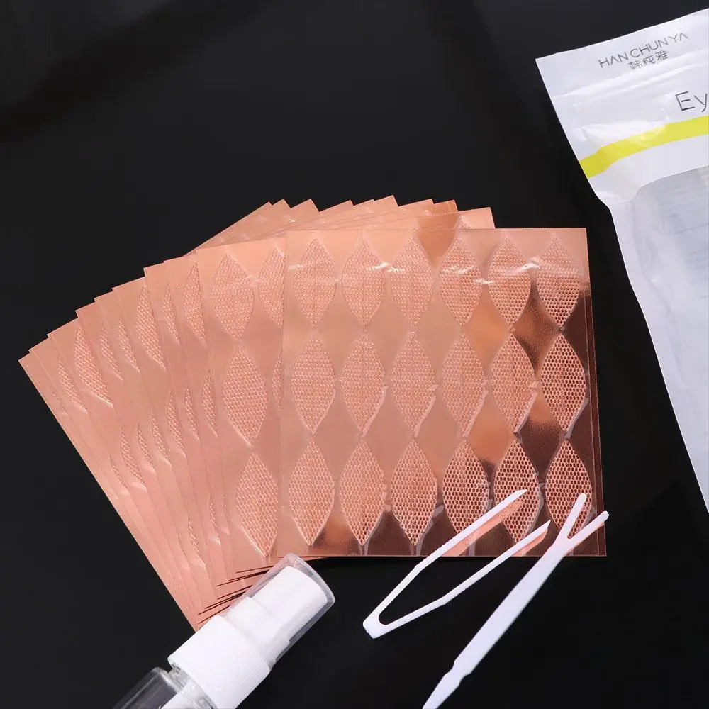 MLXL Eyelid Tape Sticker Invisible Double Fold Eyelid Lace Paste Clear Beige Stripe Natural Self-adhesiveEye Tape Makeup Tool 240626