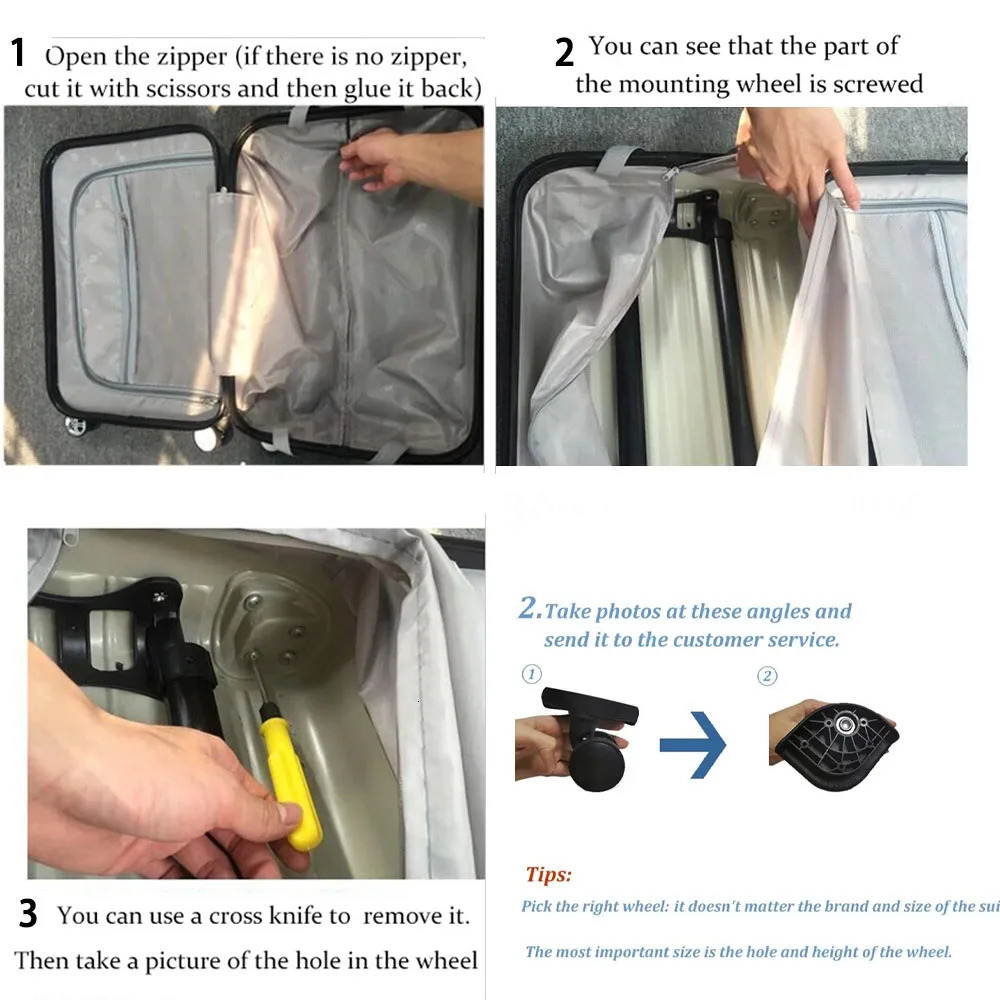 Suitable For A20 A-20 Wheel American Tourist 76A Suitcase Luggage Universal Wheel Trolley Box Accessories Repair Silent Roller 240627