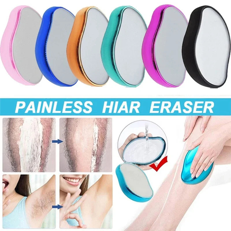 Painless Physical Epilator Epilators Crystal Hair Laor Eraser Safe Easy Clean Reusable Body Beauty Depilation Tools 240626
