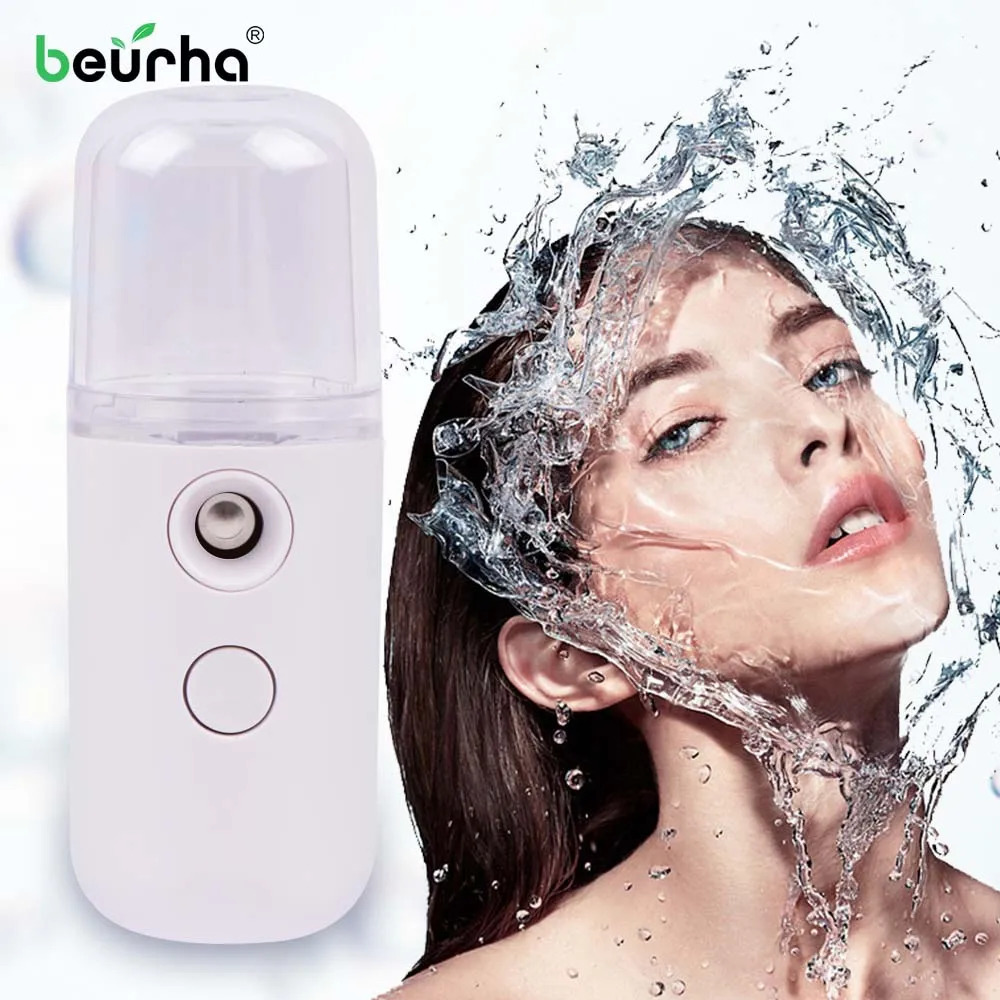 Face Steamer Humidifier USB Rechargeable Nano Mist Sprayer Nebulizer Steamer Beauty Device Face Skin Care 240626