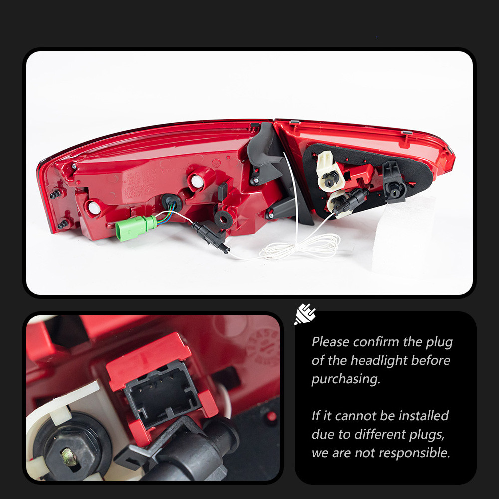 LED Taillight Assembly For Audi A5 20 08-20 16 S5 Rear Reverse Tail Light Flow Steering Turn Brakes Car Lamp