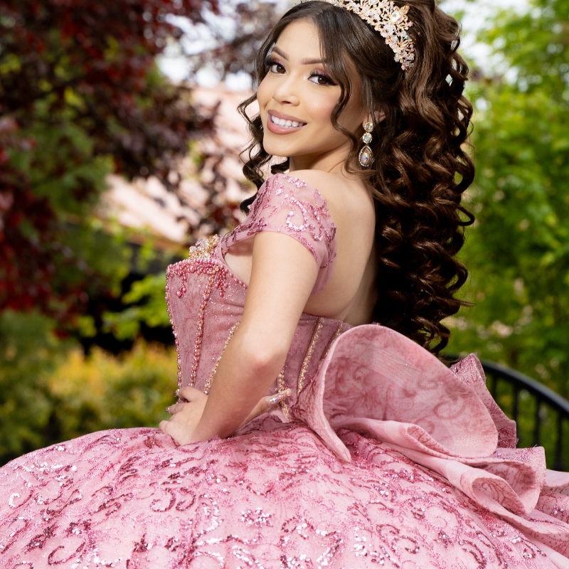 Pink Shiny Ball Gown Quinceanera Dress Off The Shoulder 2024 Sweetheart Crystal Bead Tull Birthday Party Sweet Vestidos De 15 Anos