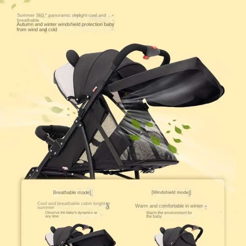 Baby stroller sun umbrella childrens chair tent rain and wind proof universal canopy adjustable sun visor UV protection 240617