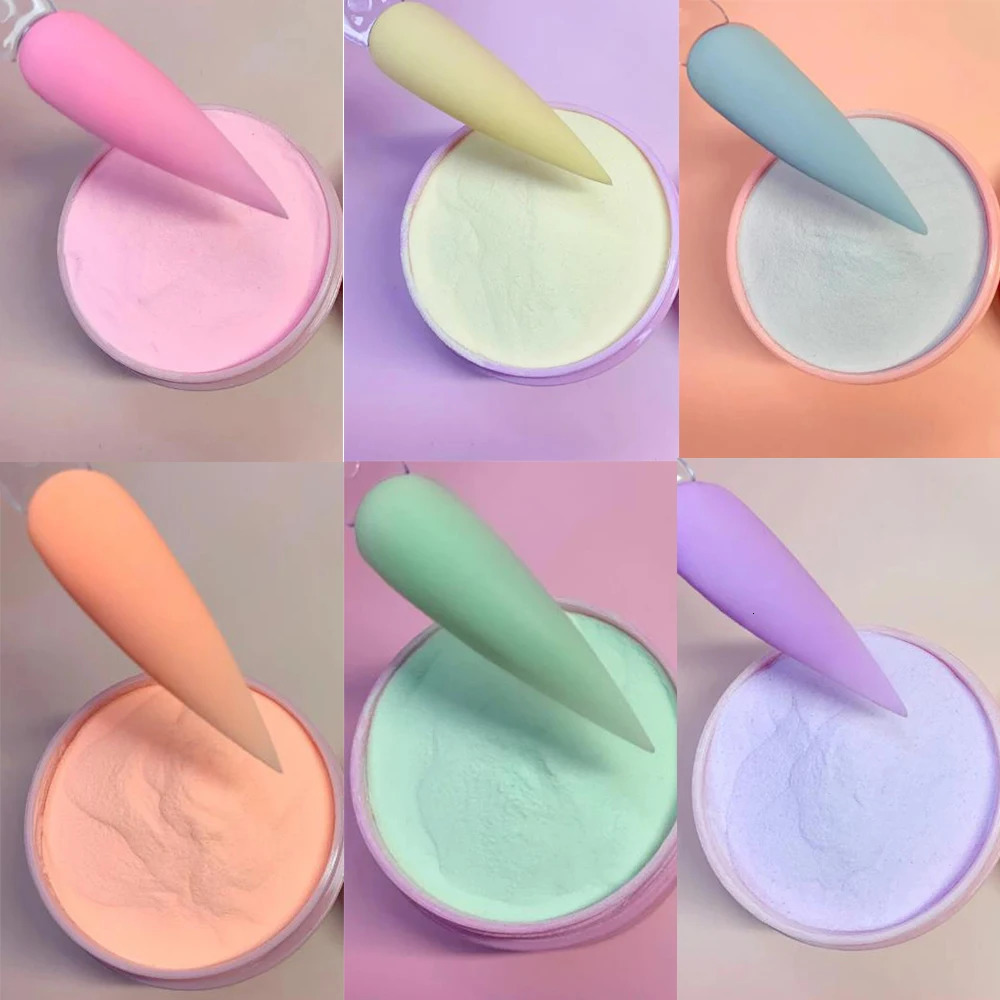 1Bottles Pink Purple Acrylic Powder 3D Carved Crystal Polymer Powder Extension Pigment Dust Manicure For Nail Polish Accessories 240626