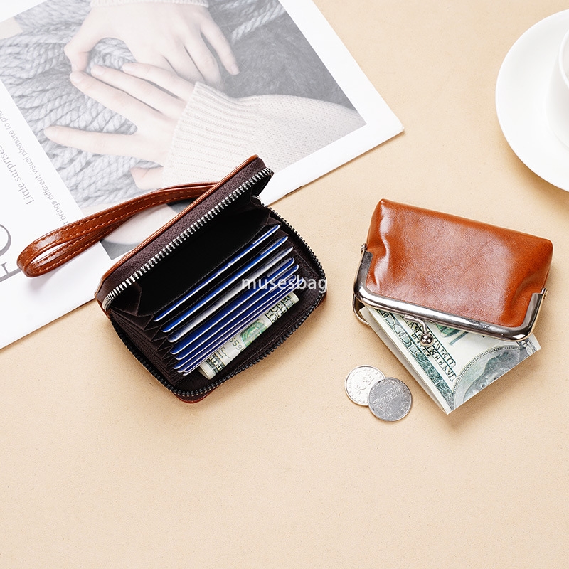 Designer Women's Fashion Classic New Change Card Bag Cross border Source Buckle Zero Wallet 4-inch Zipper Clip Bag Practical Multi functional Han