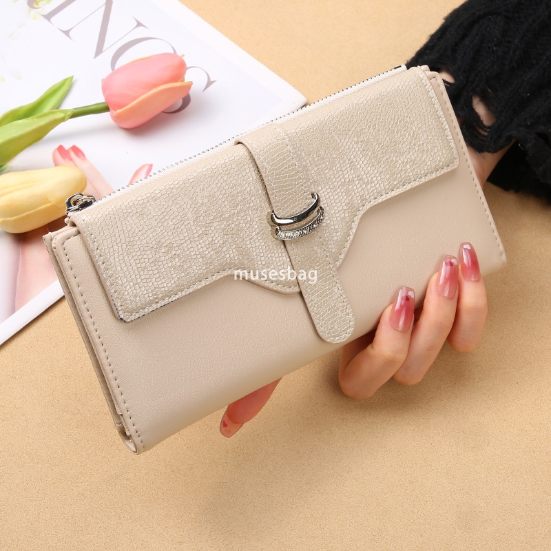 Fashionable women's designer classic high-end new wallet long new fashionable ins trendy retro practical large capacity handbag coin bag