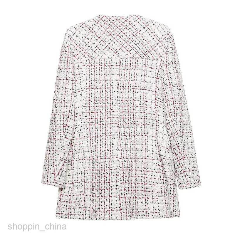 Basic Casual Dresses Women Spring New Women's Wear Temperament Coarse Coat V-neck Small Fragrant Dress w07 2608