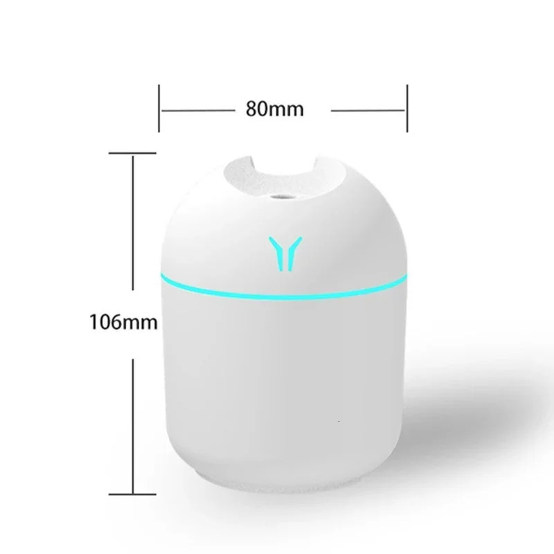 250ML Humidifier Mini Aroma Humidifiers Diffusers For Home Romantic Light USB Essential Oil Diffuser Car Purifier Air 240626