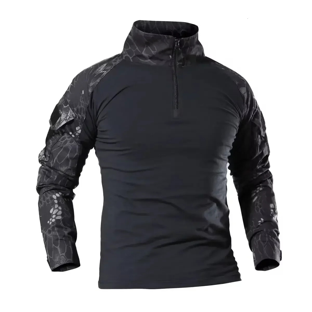 Mens Outdoor Tactical Hiking TShirtsHunting Camouflage Long Sleeve Hunting Climbing ShirtMale Breathable Sport Clothes 240620