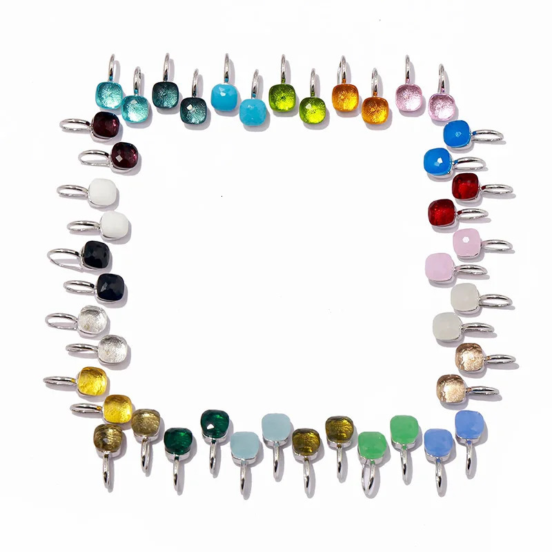 High Quality Candy Style Pendant 22 Colors Crystal Drop Earrings For Women Fashion Jewelry LE021 240624