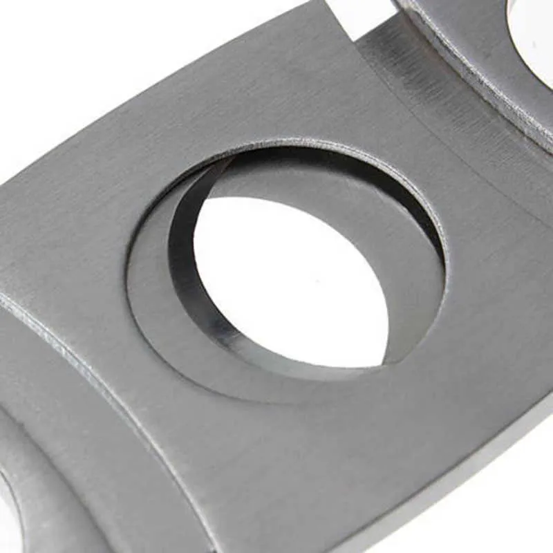 Stainless Steel Cigar Cutter Knife Portable Small Manual Double Blades Cigars Scissors Metal Cut Devices Tools Smoking Accessories