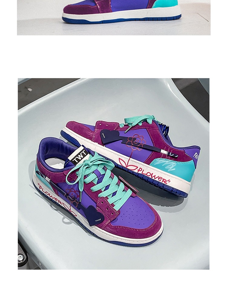 Shoes Men Ddmysports S New Explosive Students Graffiti Design Sense Chic Ong Kong Only Board Shoes Outdoor tudents ense