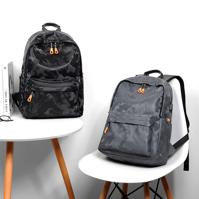 A 14-inch Camouflage Outdoor Leisure Children's And Men's Lightweight Backpack Waterproof Large-capacity Computer Shoulder Bag H66.27#30 ddm