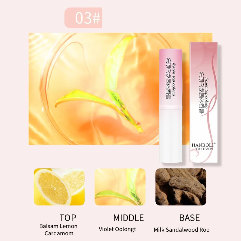 Natural Solid Portable Perfume Solid Balm Long Lasting Fresh Light Fragrance Stay Solid Perfume Body Makeup Durability 240626