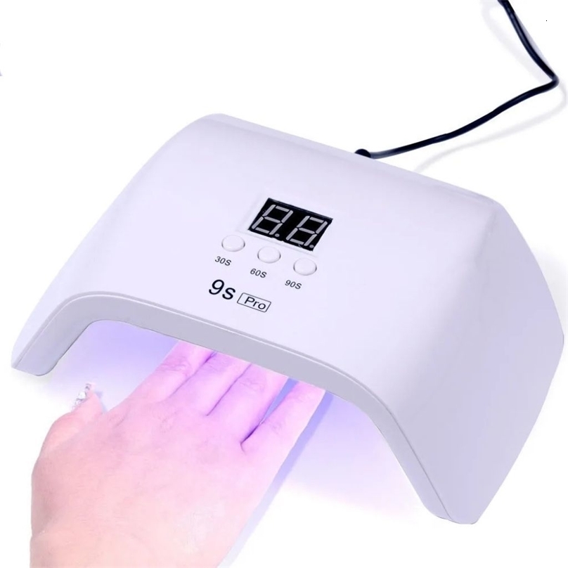 Trapezoidal Nail Gel Dryer Lamp 24 LED Beads Nail Po Machine Professional Manicure Tool Integrated USB Equipment 240626